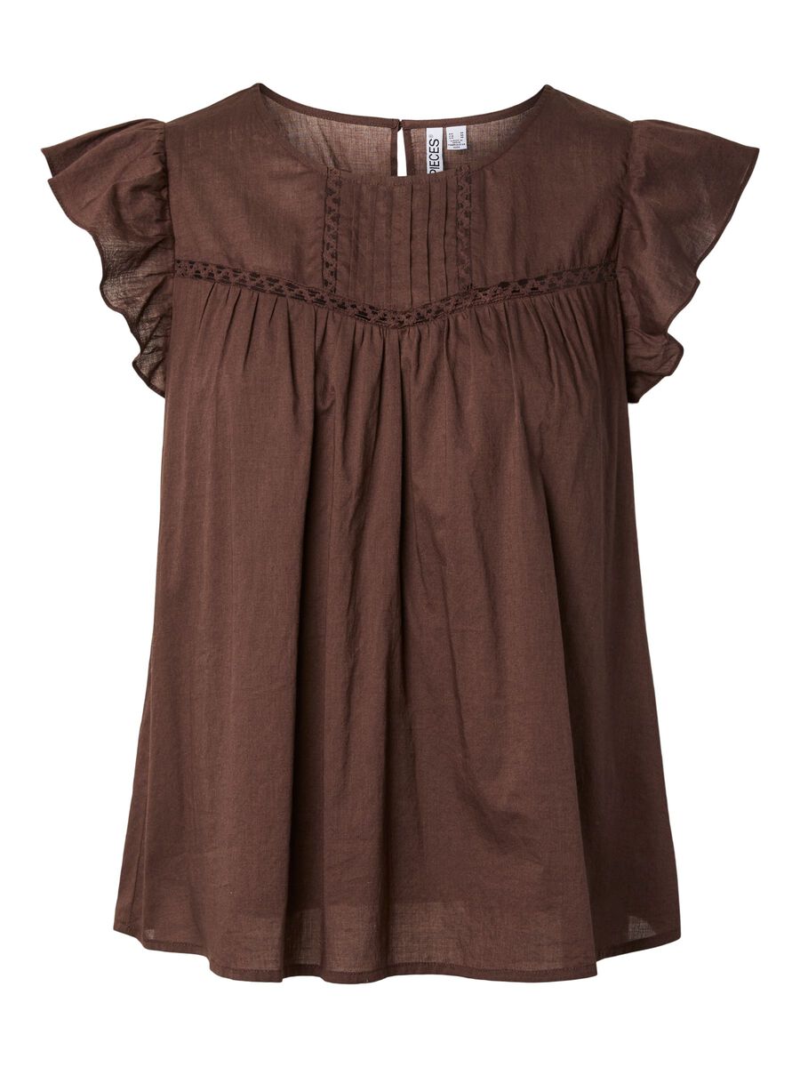 Carousel image - PCASTRID TOP SANS MANCHES, Hot Fudge | 6