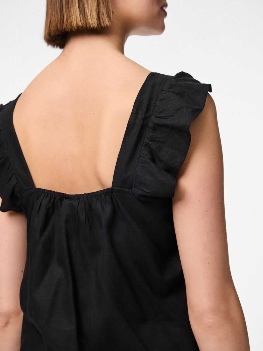 Carousel image - PCPIA TOP UDEN ÆRMER, Black | 4