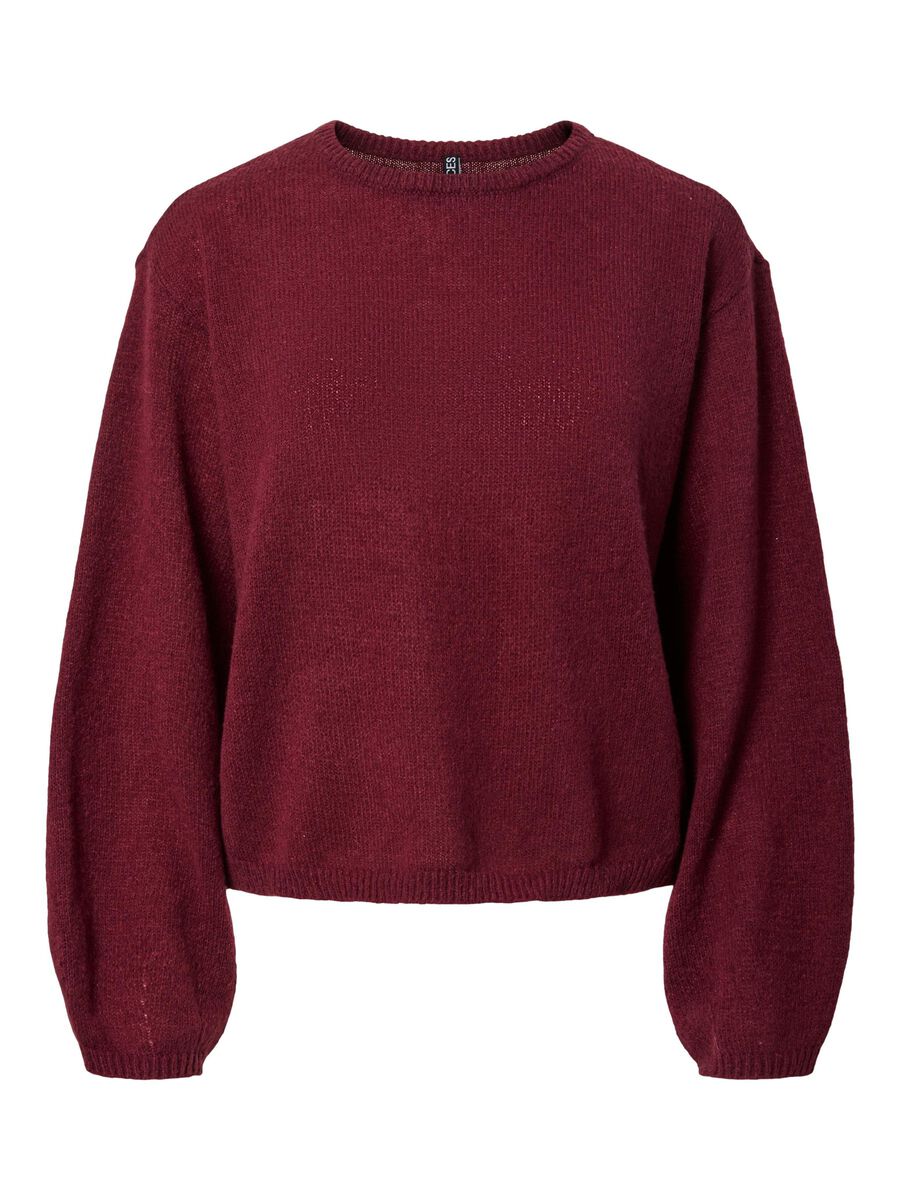 Pieces PCIDA KNITTED PULLOVER, Tawny Port, highres - 17157588_TawnyPort_001.jpg