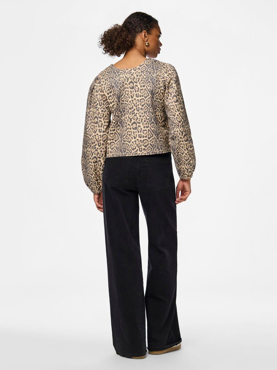 Pieces PCFIA LEOPARD REVERSIBLE TOP, Black, highres - 17157766_Black_1184040_004.jpg