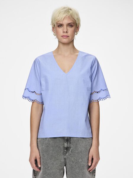 Pieces PCSARA SHORT SLEEVED TOP, Hydrangea, highres - 17152089_Hydrangea_003.jpg