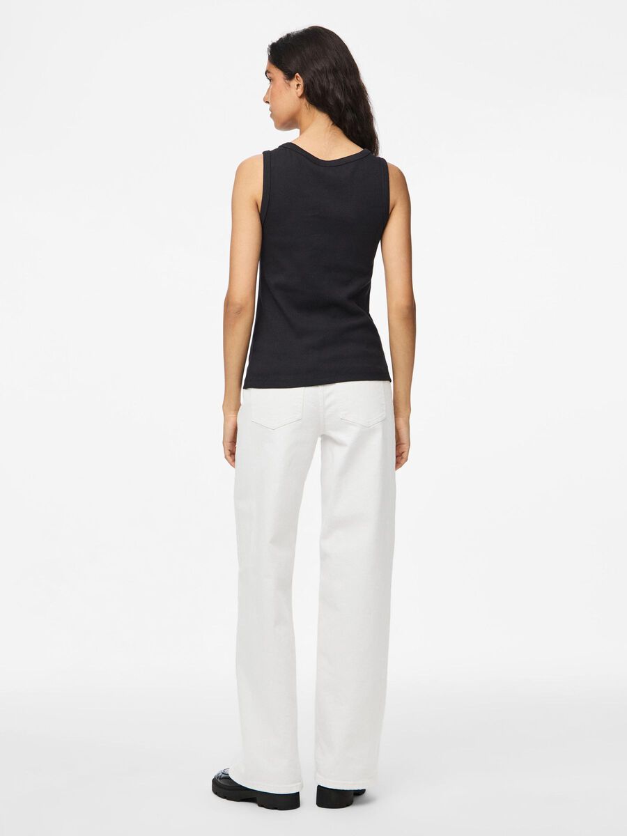 Pieces PCMAY RIBBED TANK TOP, Black, highres - 17154484_Black_004.jpg