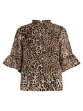 Pieces LEOPARDPRINTET RYSJE BLUSE, Black, highres - 17094251_Black_665029_001.jpg