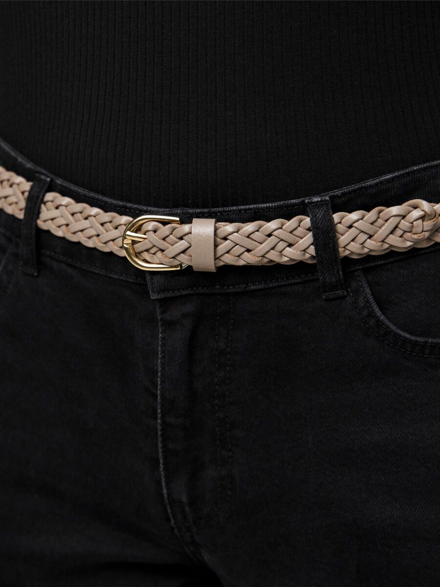 Pieces CINTURA IN PELLE, Taupe Gray, highres - 17077740_TaupeGray_006.jpg