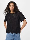 Product image thumbnail - PCVILDE  SHORT SLEEVED BLOUSE, Black | 1