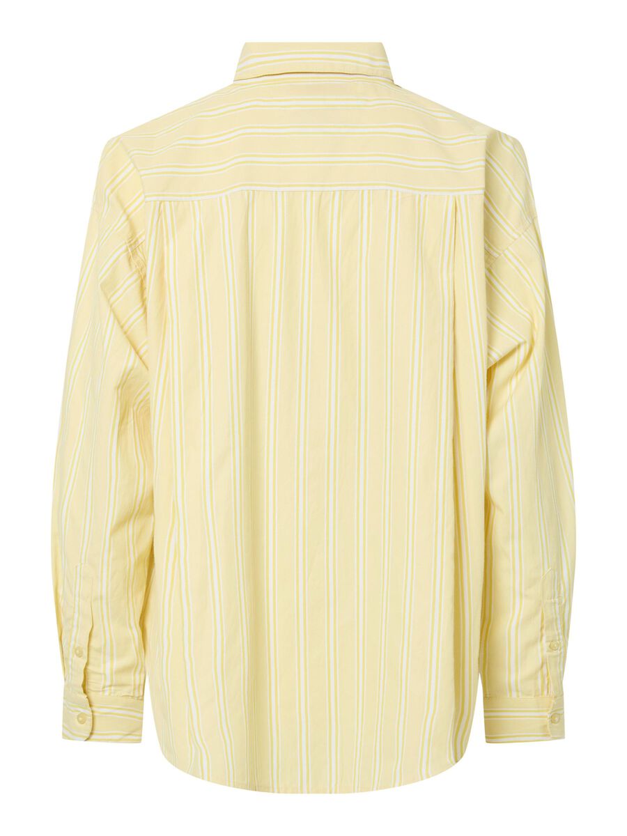 Pieces PCFEMME STRIPED SHIRT, Pale Banana, highres - 17157747_PaleBanana_1228940_002.jpg