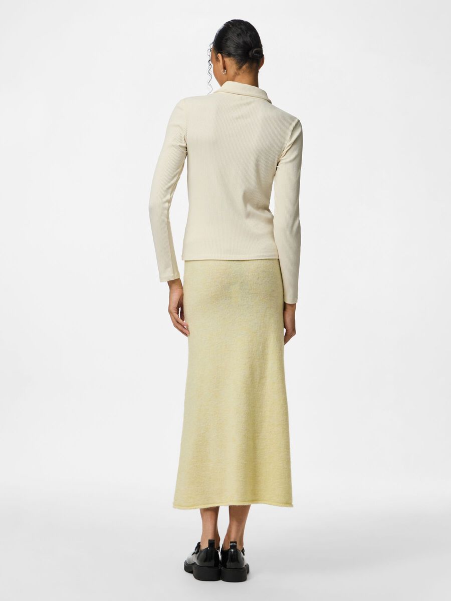 Product carousel image - PCPAM KNITTED SKIRT, French Vanilla | 2