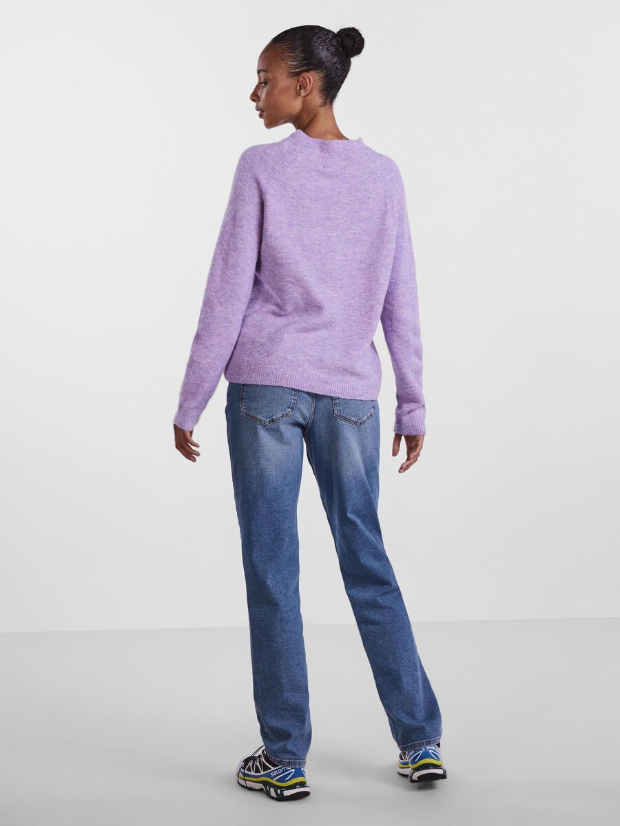 Pieces PCJULIANA KNITTED PULLOVER, Purple Rose, highres - 17126277_PurpleRose_004.jpg