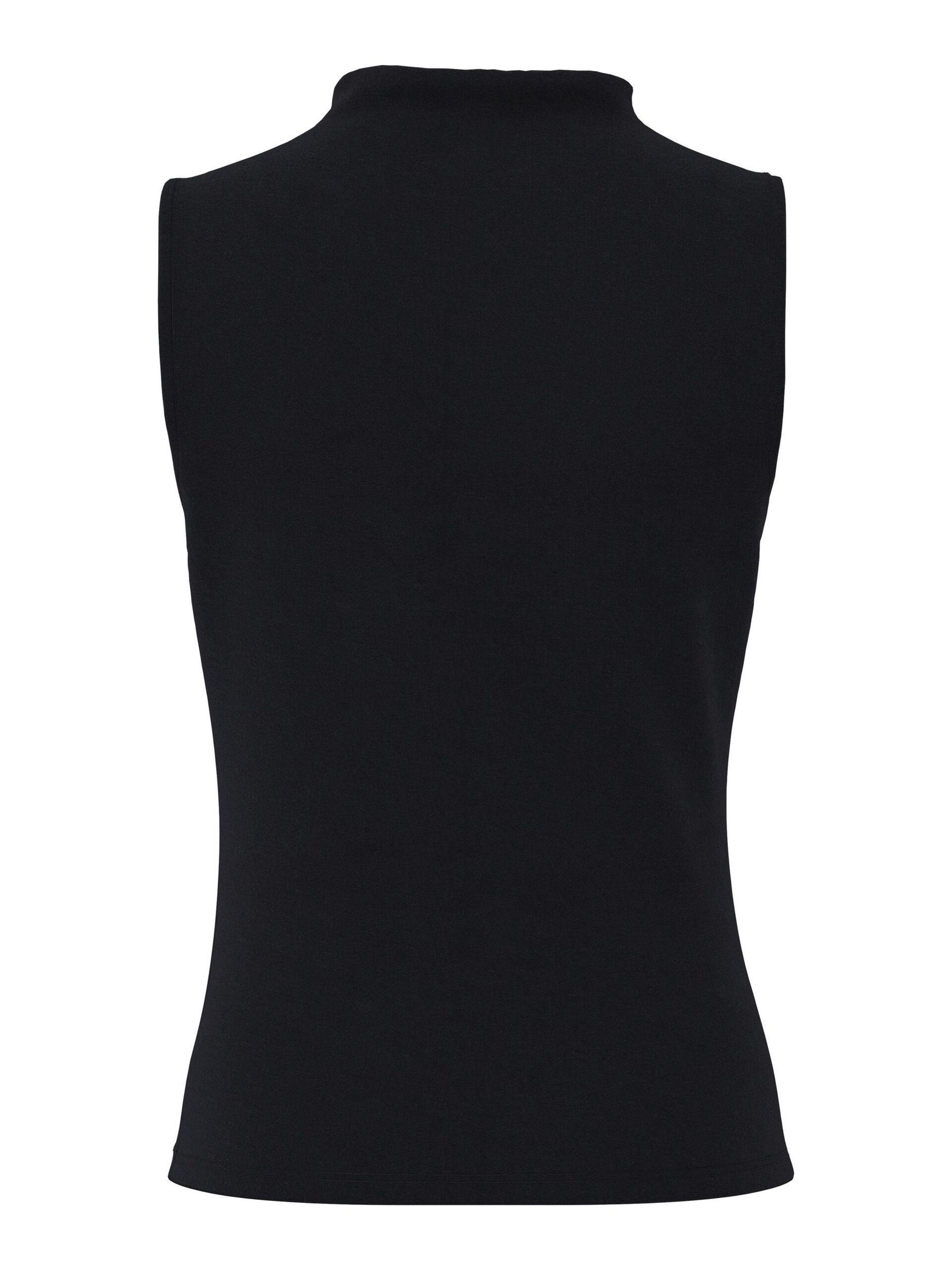 Carousel image - PCMADISON DRAPED SLEEVELESS TOP, Black | 7