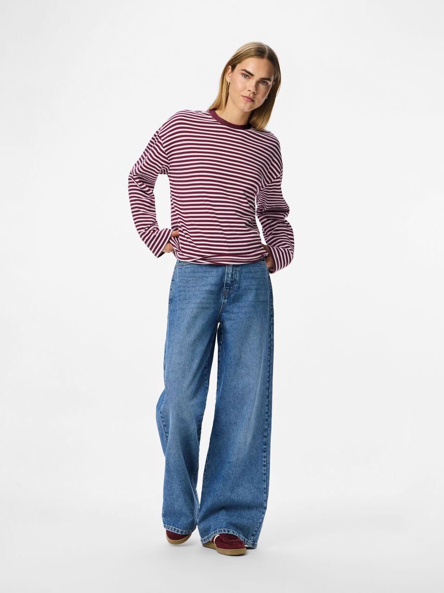 Carousel image - PCSADIE TOP &Agrave; MANCHES LONGUES, Tawny Port | 6