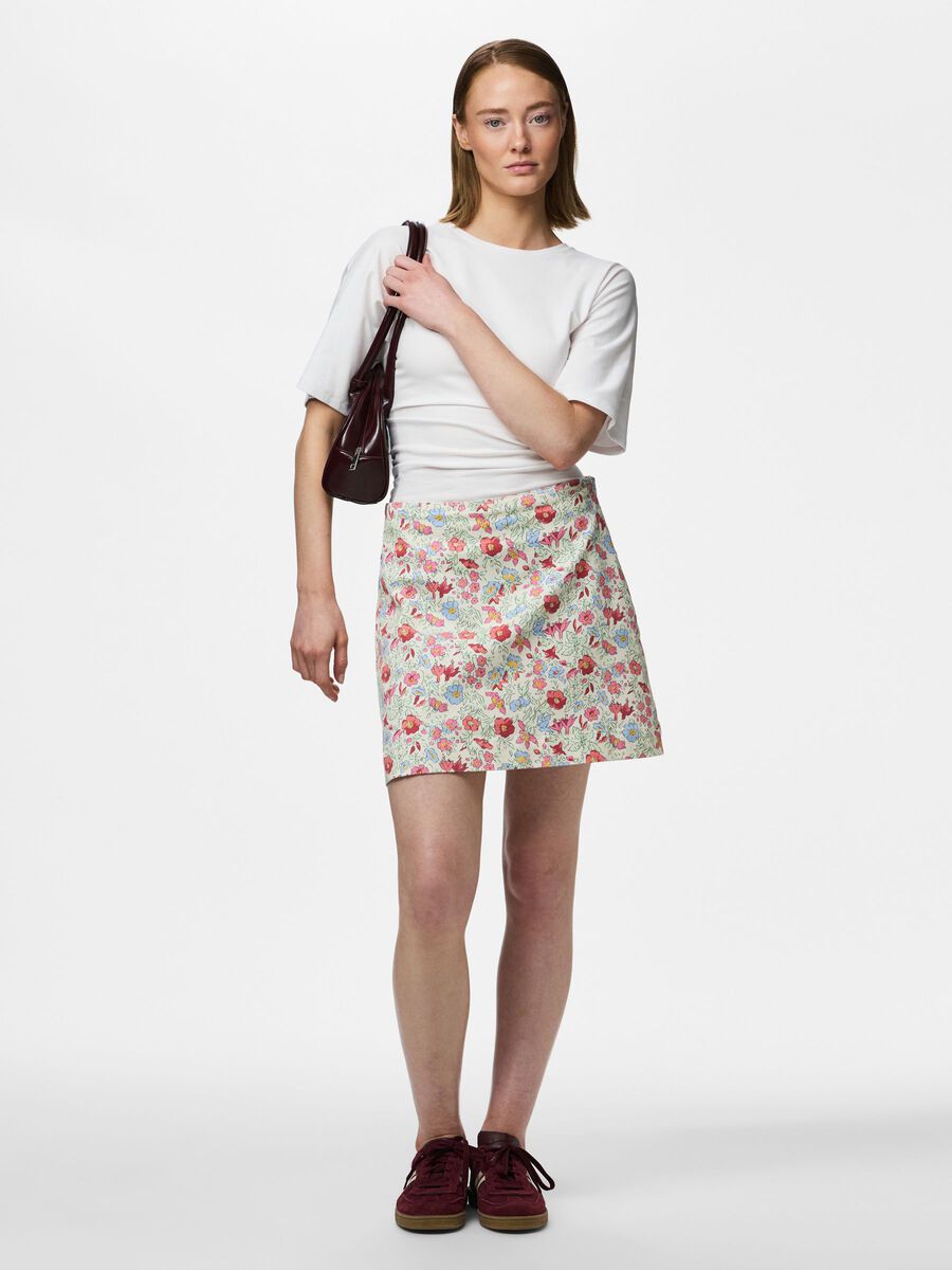 Product carousel image - PCSALUME HW  DENIM SKIRT, Birch | 2