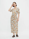 Pieces PRINTED TIE DETAIL MAXI DRESS, Bright White, highres - 17109920_BrightWhite_884495_003.jpg