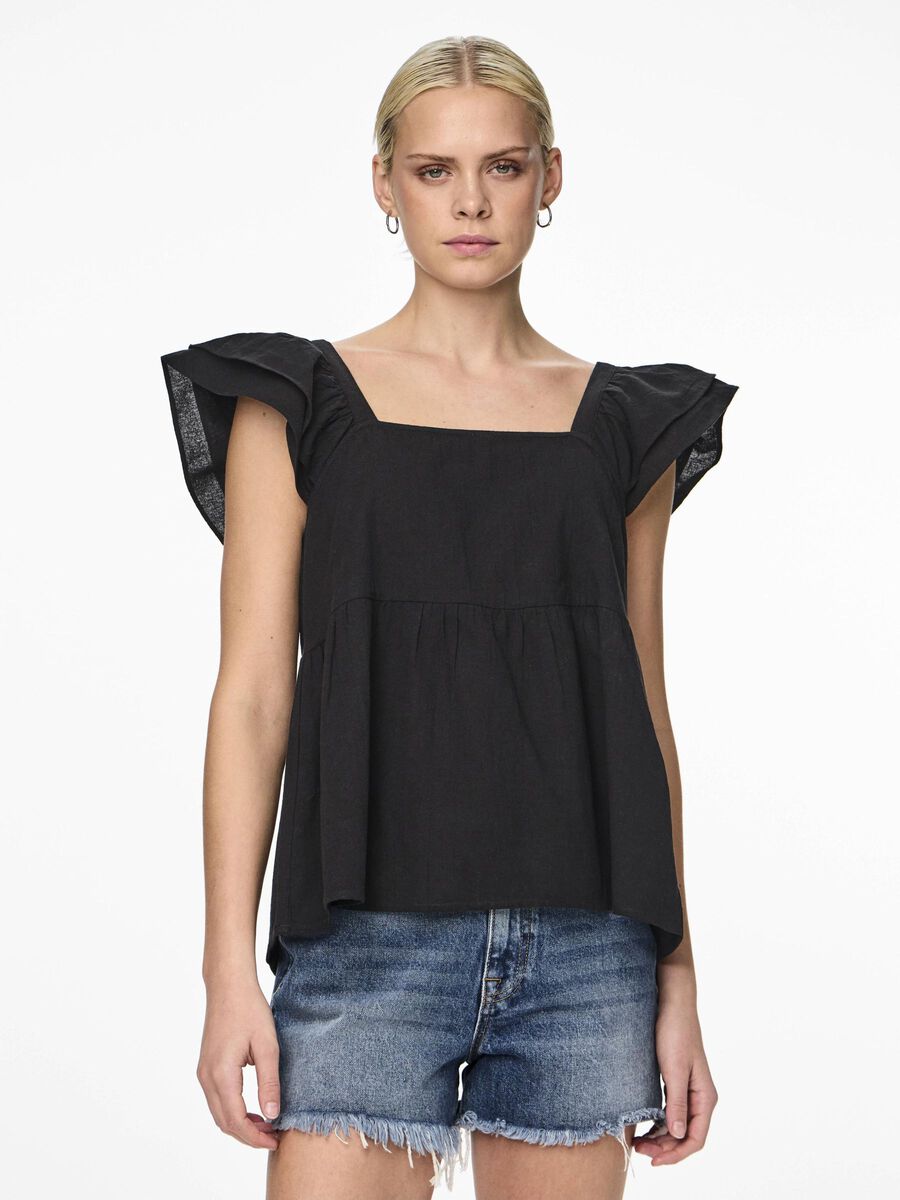 Pieces PCMILLA SLEEVELESS TOP, Black, highres - 17145723_Black_003.jpg