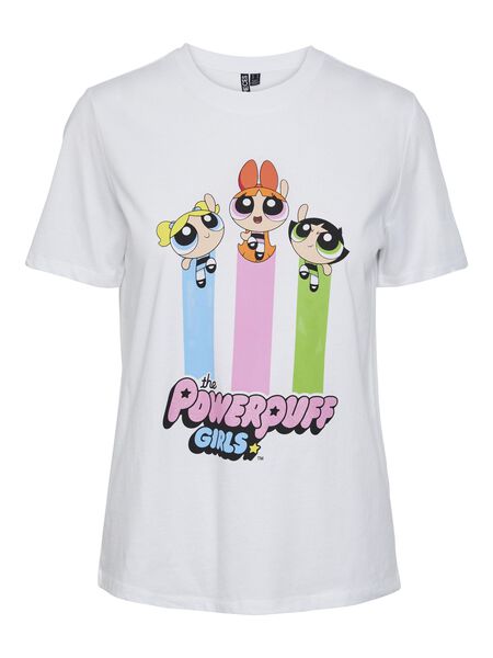 Pieces PCPUFF T-SHIRT, Bright White, highres - 17147396_BrightWhite_1088838_001.jpg