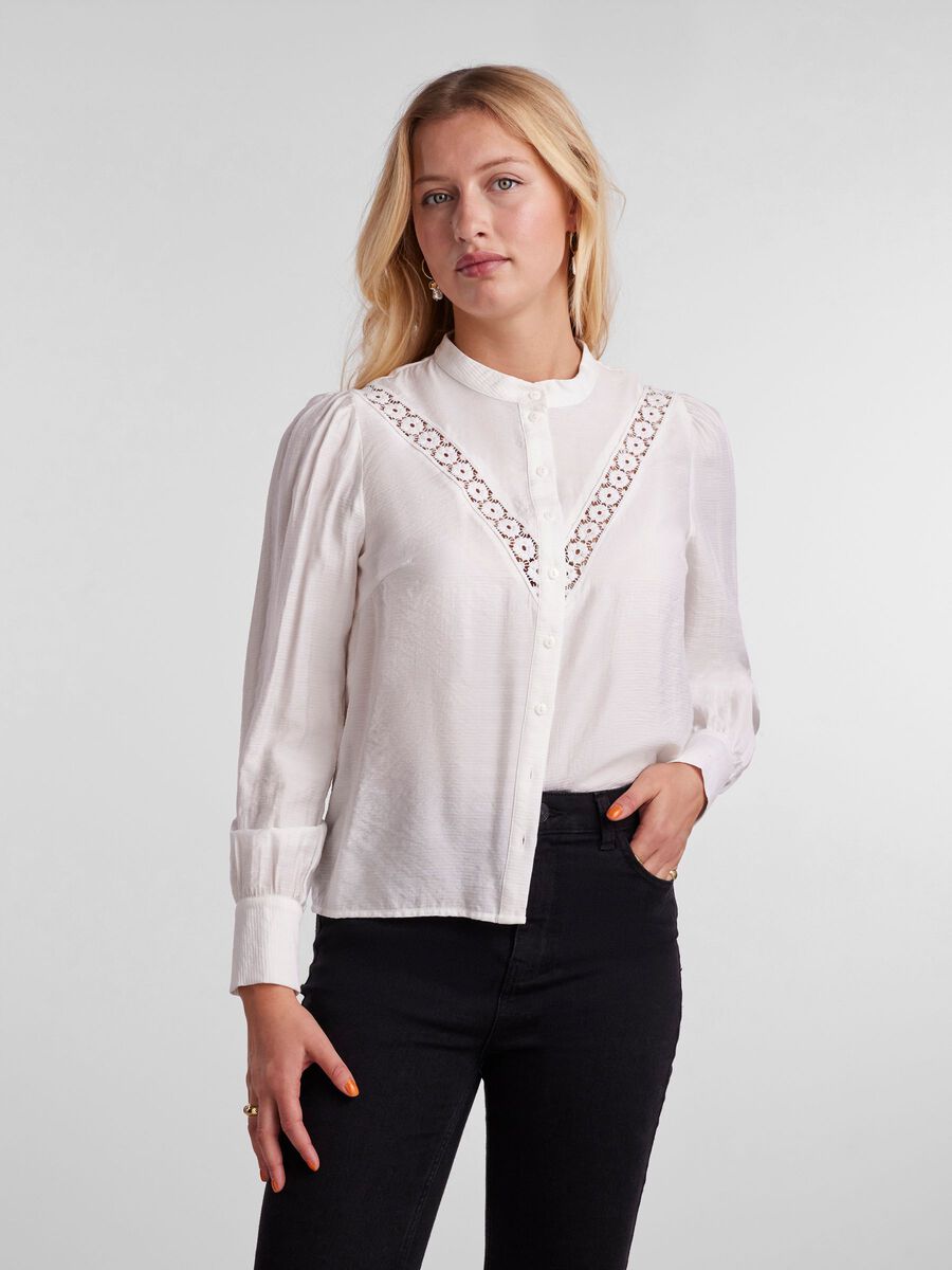 Pieces PCBRAIDEN LACE LONG SLEEVED SHIRT, Bright White, highres - 17135016_BrightWhite_003.jpg