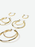 Pieces 3-ER PACK KREOLEN OHRRINGE, Gold Colour, highres - 17093920_GoldColour_002.jpg