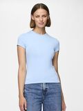 Pieces PCFYLLA NYLON TOP MED KORTE ÆRMER, Airy Blue, highres - 17157916_AiryBlue_003.jpg