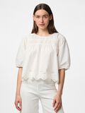 Pieces PCSALMINA 2/4 TOP MET KORTE MOUWEN, Cloud Dancer, highres - 17154372_CloudDancer_003.jpg