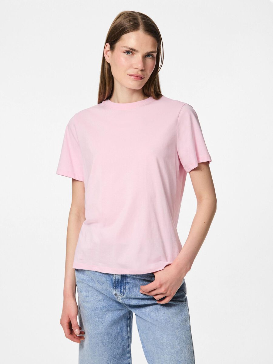 Pieces PCRIA BAUMWOLL T-SHIRT, Roseate Spoonbill, highres - 17140802_RoseateSpoonbill_003.jpg