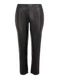 Pieces IMITATIELEREN CROPPED FIT BROEK, Black, highres - 17099585_Black_001.jpg