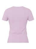Product image thumbnail - PCMAY RIBBED T-SHIRT, Winsome Orchid | 2