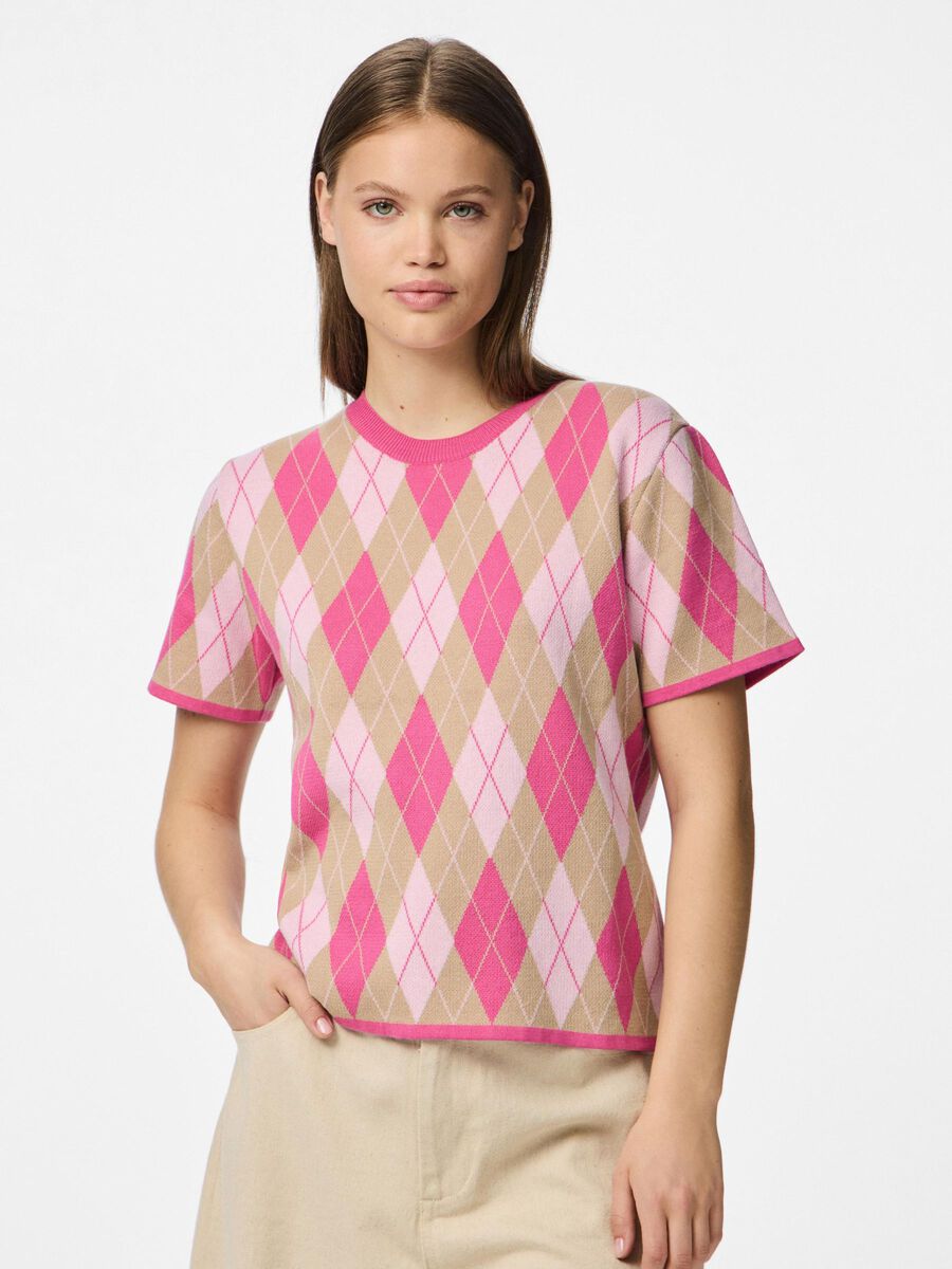 Pieces PCFARLEY - ARLEQUIN TOP EN MAILLE, Pink Tulle, highres - 17163576_PinkTulle_1248825_003.jpg