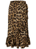 Pieces WRAP LEOPARD SKIRT, Black, highres - 17097210_Black_695975_001.jpg