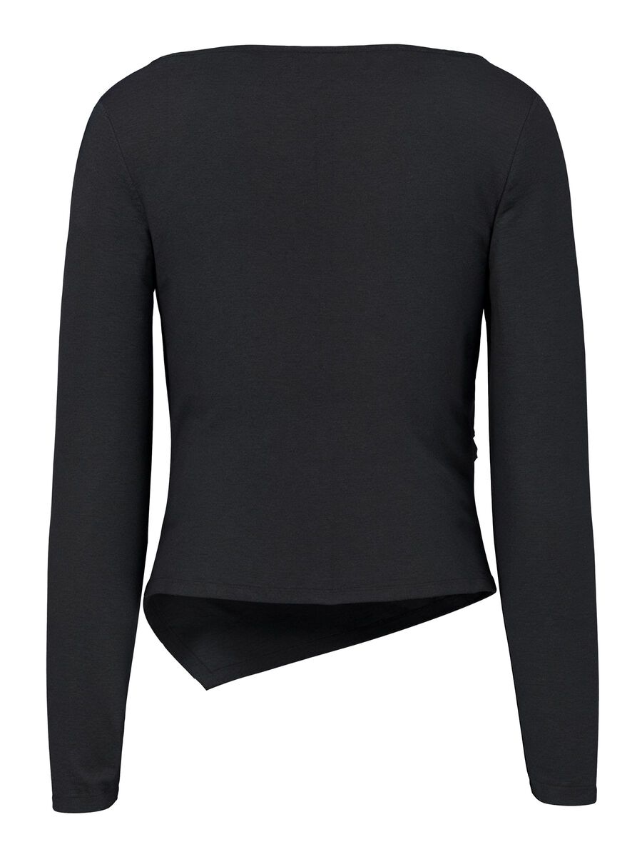 Carousel image 2 PCSIRENE ASYMMETRISK L&Aring;NG&Auml;RMAD TOPP, Black