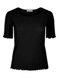 Pieces TOP A MANICHE CORTE, Black, highres - 17103123_Black_001.jpg