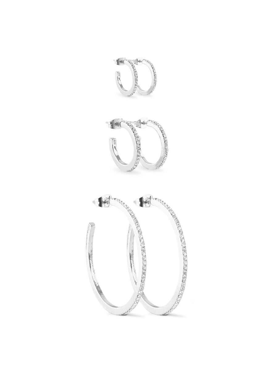 Pieces CREOL EARRINGS, Silver Colour, highres - 17091395_SilverColour_655752_001.jpg
