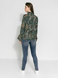 Pieces FLOWERED HIGH NECK BLOUSE, Silver Pine, highres - 17091073_SilverPine_639438_004.jpg