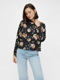 Pieces BLOMSTRETE LANGERMET BLUSE, Black, highres - 17111337_Black_834293_003.jpg