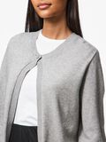 Pieces PCDIMA ONE BUTTON KNITTED CARDIGAN, Medium Grey Melange, highres - 17159719_MediumGreyMelange_006.jpg