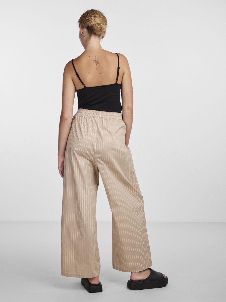 Pieces PCJULLA WIDE-LEG TROUSERS, Nomad, highres - 17147464_Nomad_1088426_004.jpg