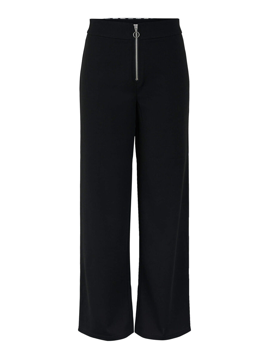 Pieces LOOSE FIT TROUSERS, Black, highres - 17104909_Black_001.jpg