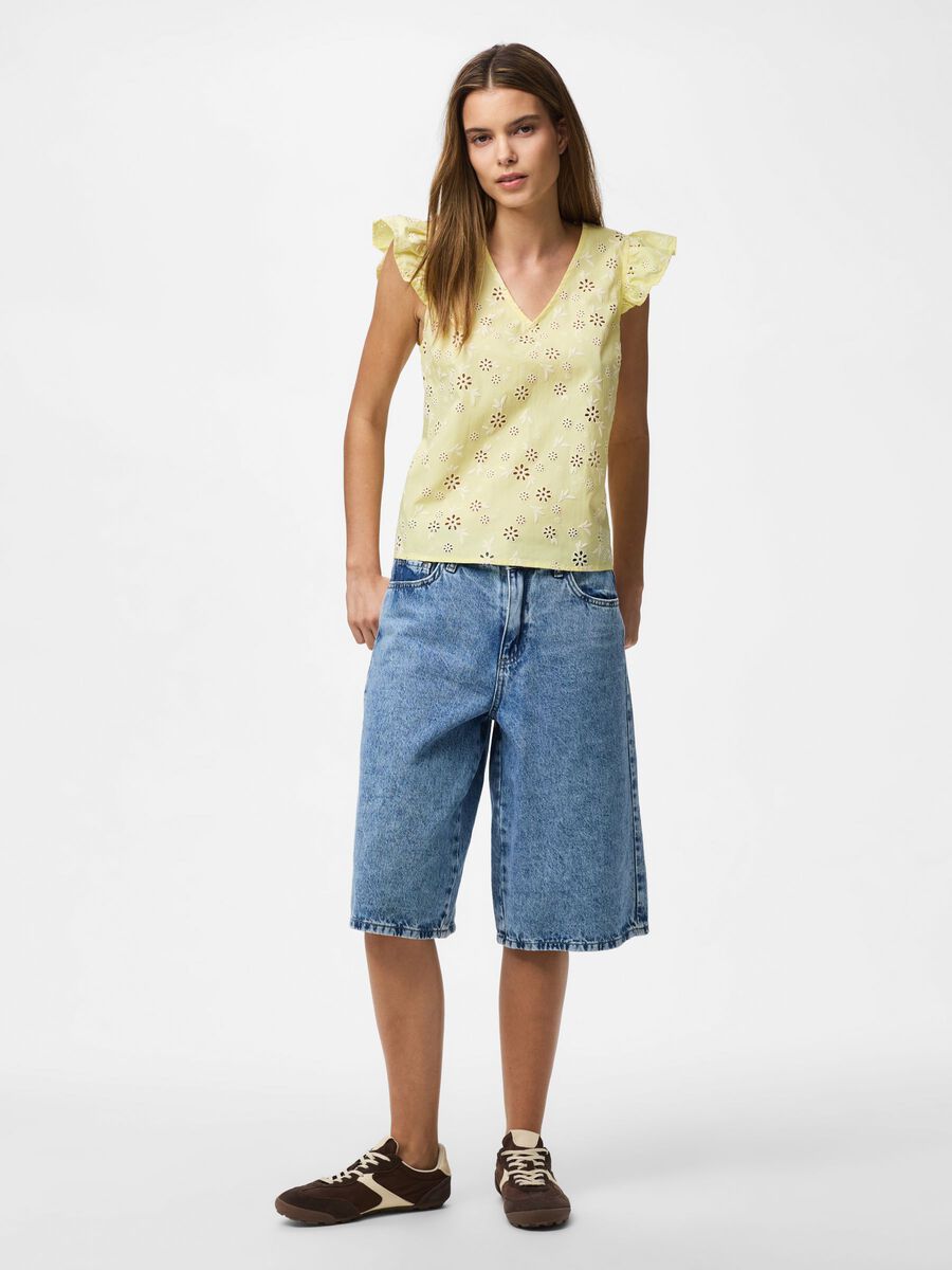 Product carousel image - PCBANNA SLEEVELESS TOP, French Vanilla | 1