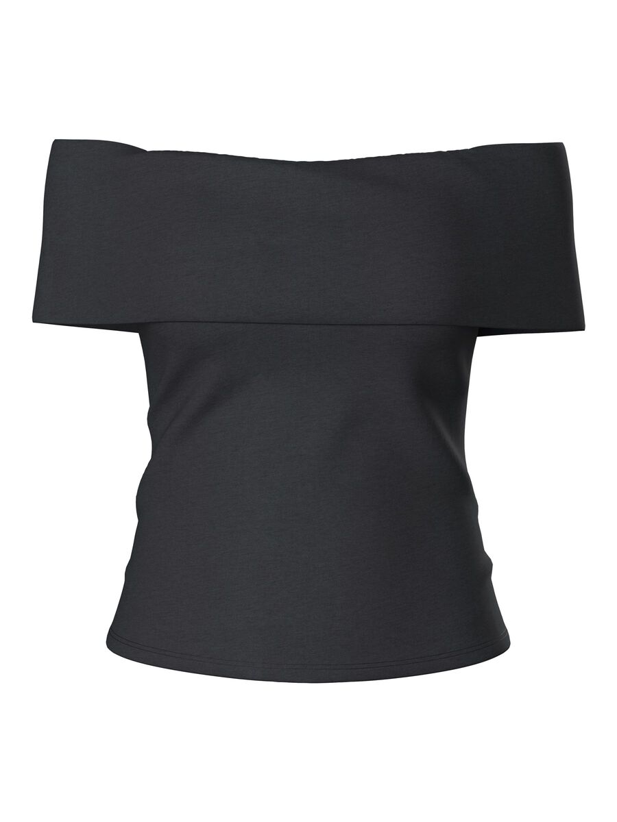 Carousel image - PCGEORGINA  OFF-SHOULDER TOP, Black | 6