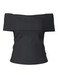 Product image thumbnail - PCGEORGINA  OFF-SHOULDER TOP, Black | 6