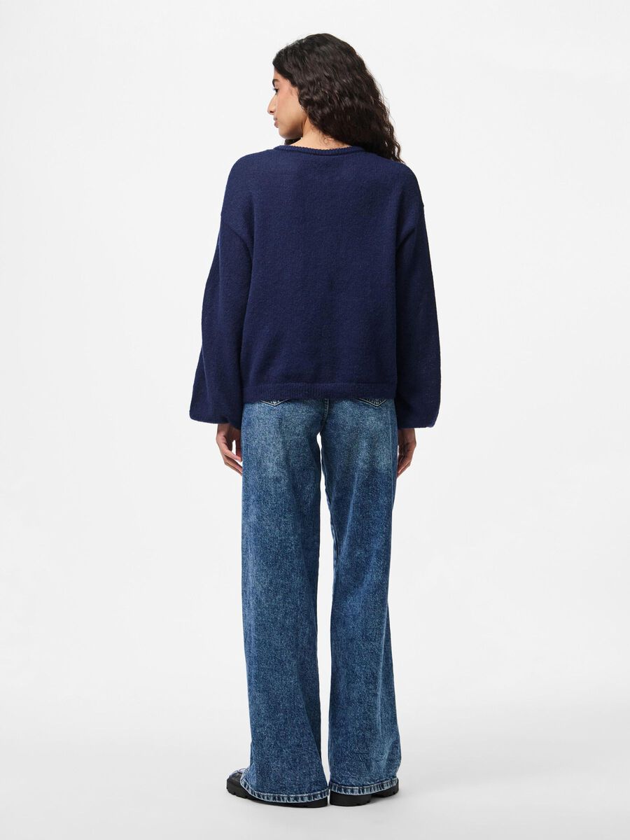 Pieces PCIDA KNITTED CARDIGAN, Maritime Blue, highres - 17157589_MaritimeBlue_004.jpg