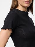 Pieces PCMARIE POINTELLE T-SHIRT, Black, highres - 17152053_Black_006.jpg