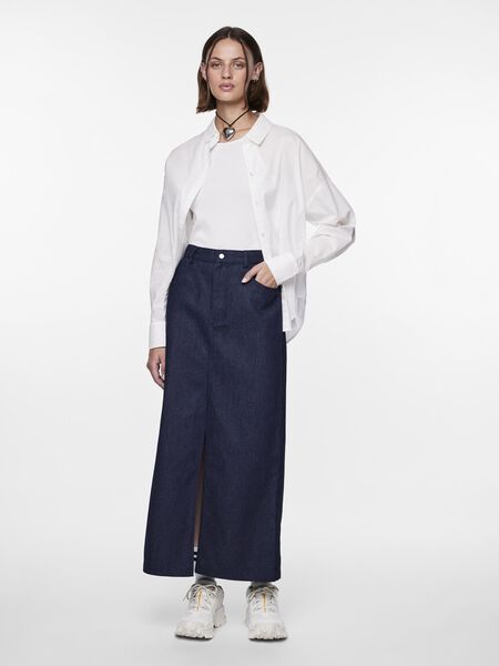 Pieces PCASTA MIDI SKIRT, Dark Blue Denim, highres - 17150001_DarkBlueDenim_005.jpg