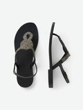 Pieces THIN-STRAP LEATHER SANDALS, Black, highres - 17095044_Black_673739_005.jpg