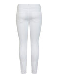 Pieces PCDELLY MW SKINNY JEANS, Bright White, highres - 17100805_BrightWhite_002.jpg