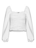 Pieces PCMALYSIA TOP MED LANGE ÆRMER, Cloud Dancer, highres - 17131718_CloudDancer_001.jpg