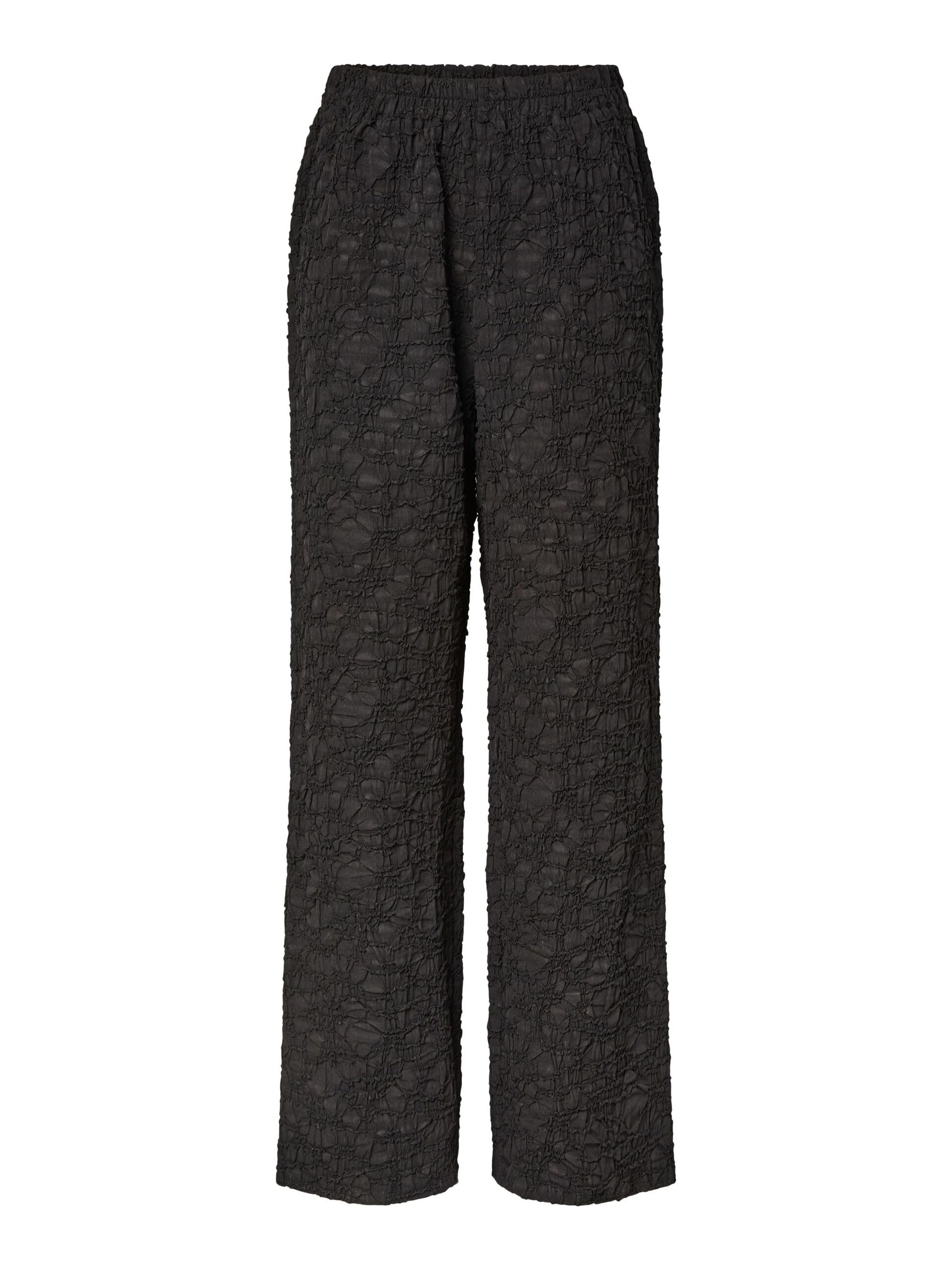 Carousel image - PCMOLLY HW WIDE-LEG TROUSERS, Black | 6
