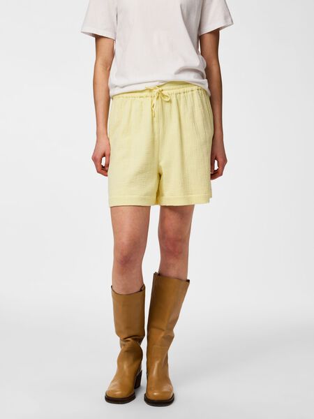 Pieces PCSASTINA HW MUSSELIN SHORTS, French Vanilla, highres - 17156470_FrenchVanilla_003.jpg