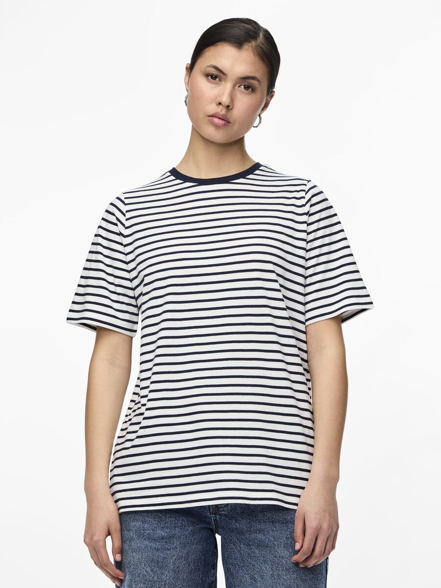 Pieces PCABBY T-SHIRT, Bright White, highres - 17145705_BrightWhite_1093810_003.jpg