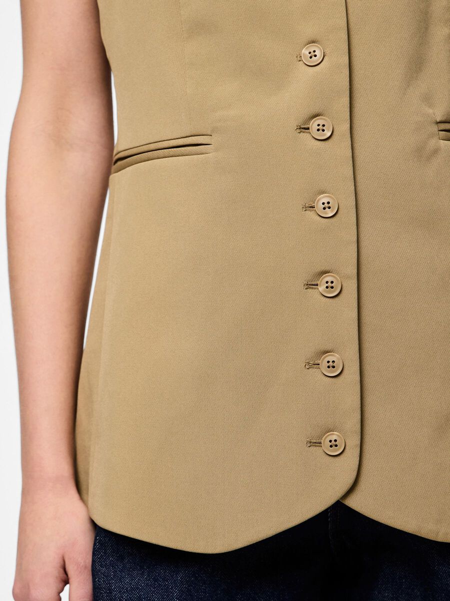 Carousel image - PCTEMPRE - LONG GILET SANS MANCHES, Elmwood | 5