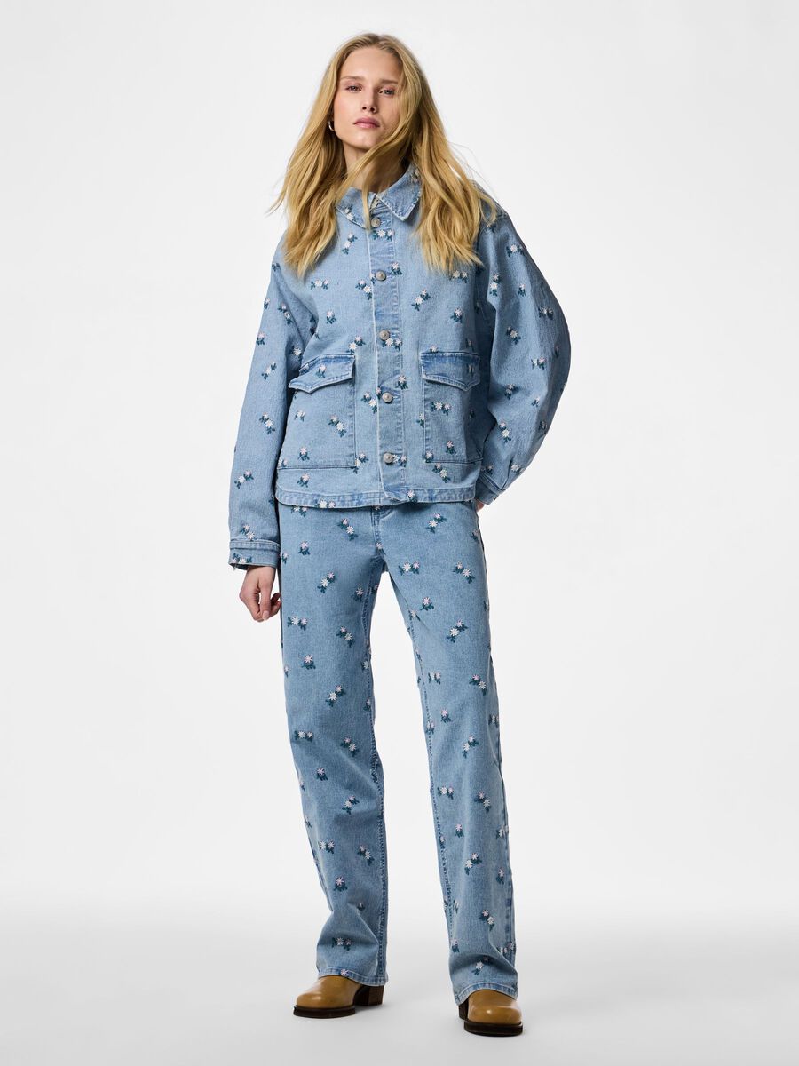 Carousel image - PCFLORA  DENIM SHIRT, Light Blue Denim | 5