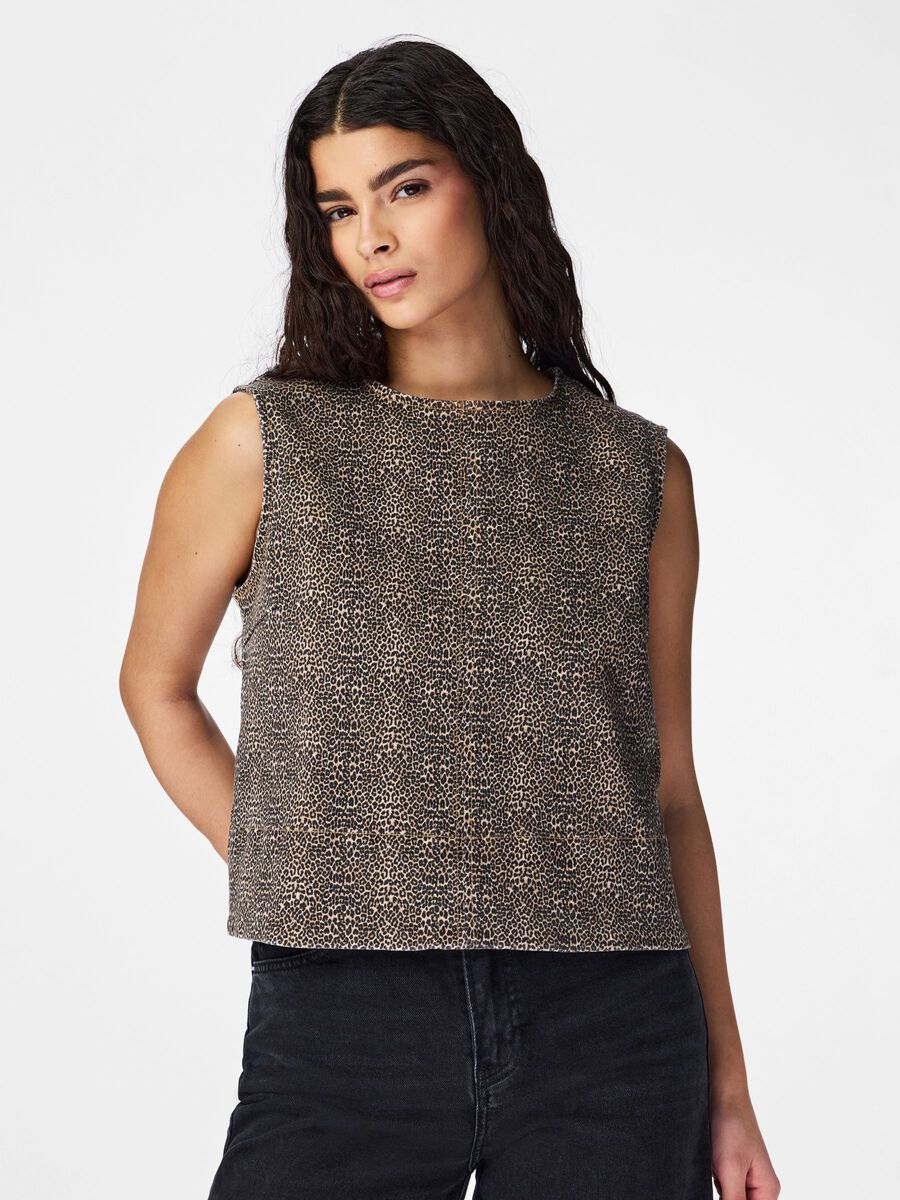 Product carousel image - PCSALUME DENIM TOP, Rawhide | 1